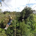 Siblings Racing at Kohala Zipline