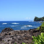 Onomea Bay from inside the Hawaii Tropical Botanical Garden